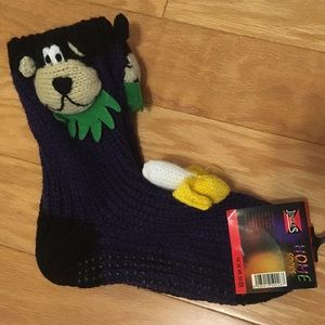 Cozy Monkey House Socks